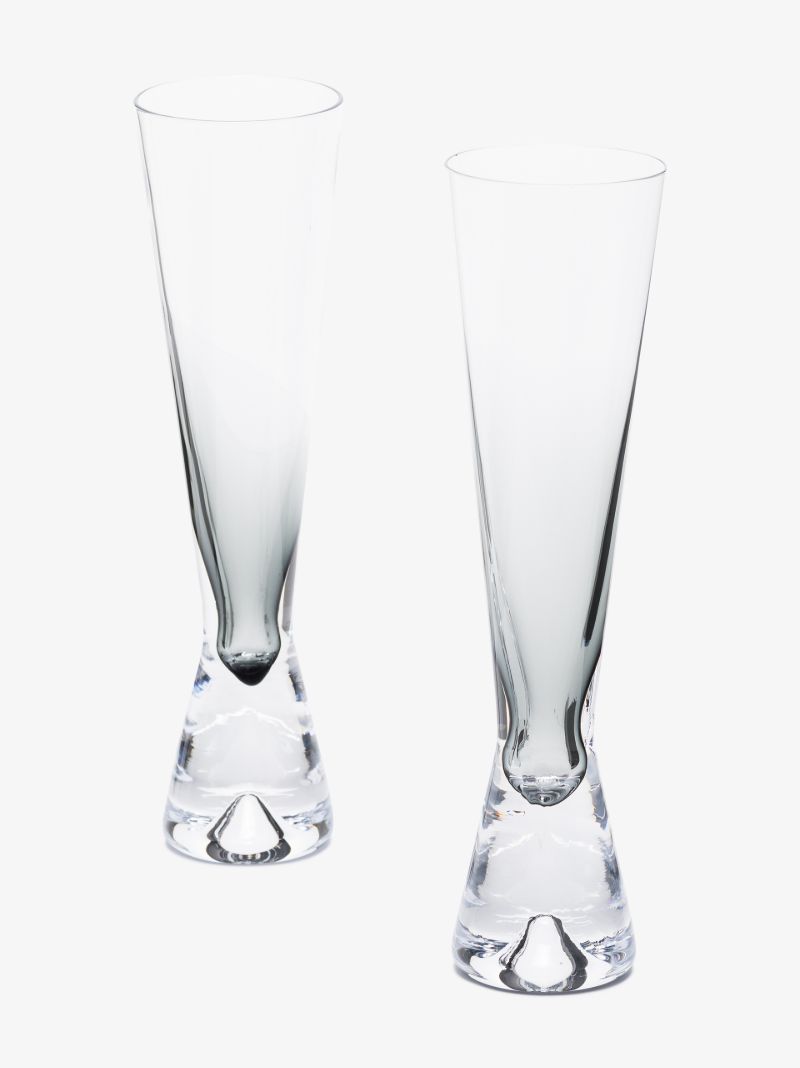 Grey Tank Champagne Glass Set