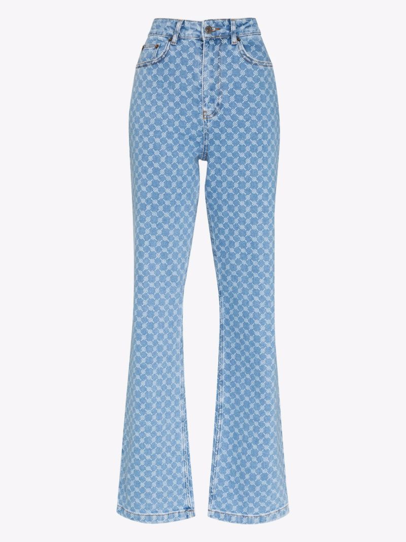 Mel Monogram Straight Leg Jeans
