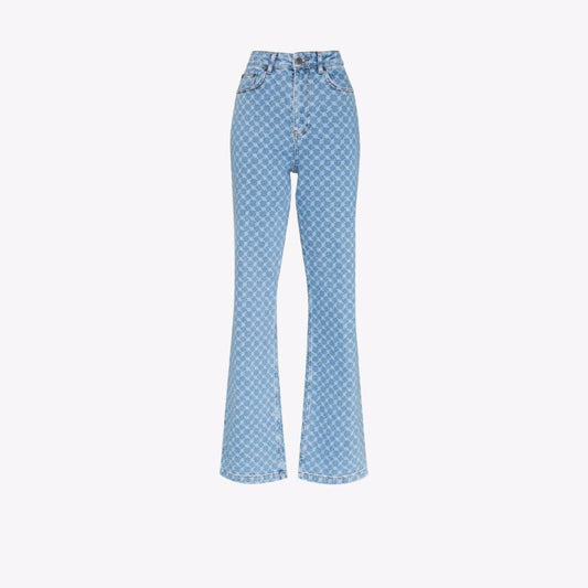 Mel Monogram Straight Leg Jeans