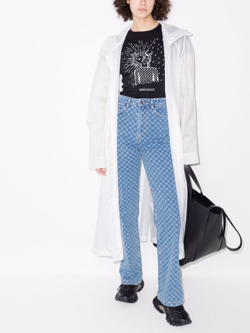 Mel Monogram Straight Leg Jeans