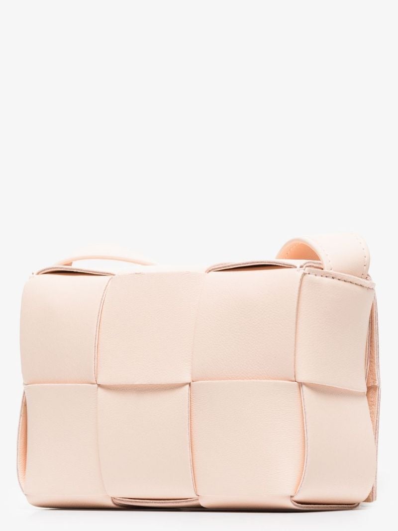 Pink Candy Cassette Leather Cross Body Bag