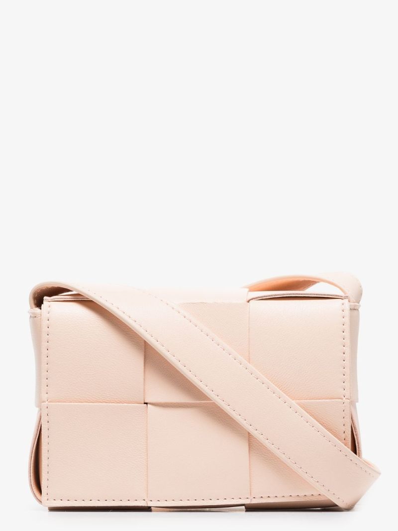 Pink Candy Cassette Leather Cross Body Bag