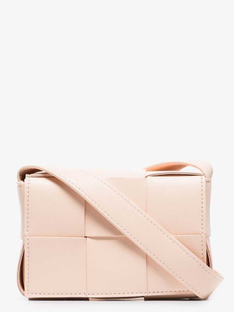 Pink Candy Cassette Leather Cross Body Bag