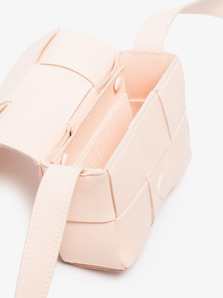 Pink Candy Cassette Leather Cross Body Bag