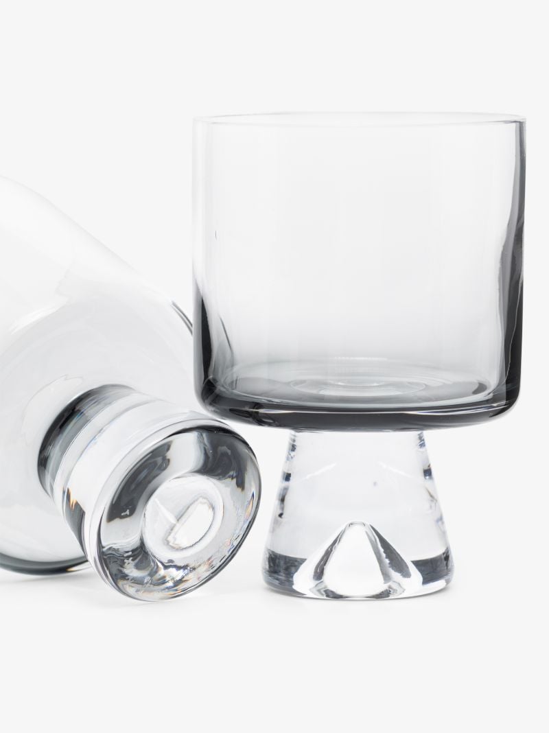Grey Tank Lowball Glass Set