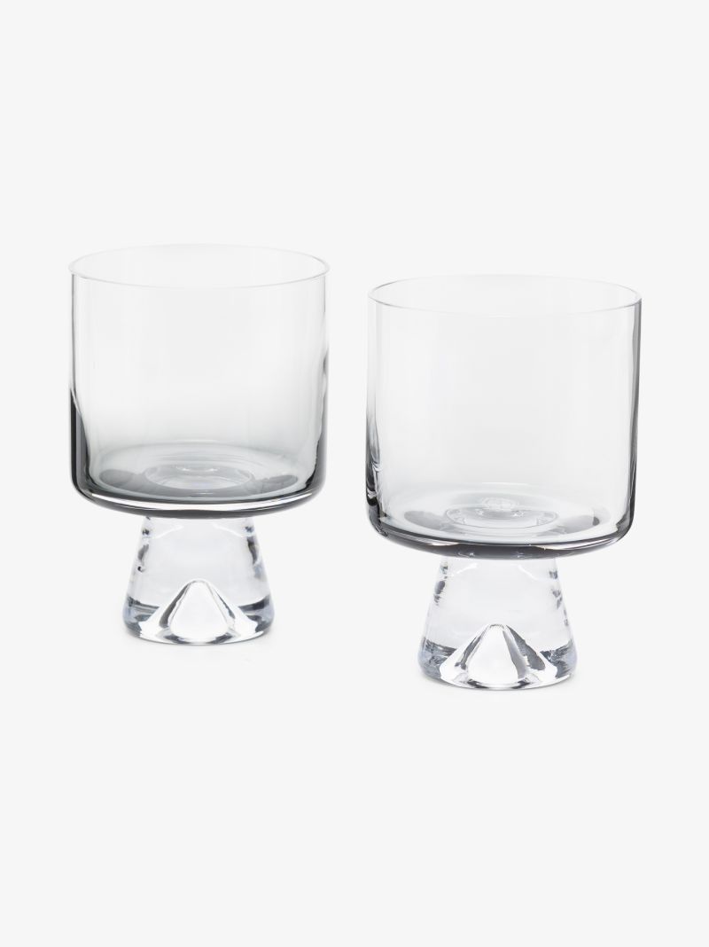 Grey Tank Lowball Glass Set