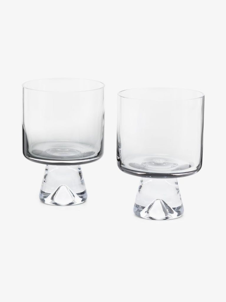 Grey Tank Lowball Glass Set