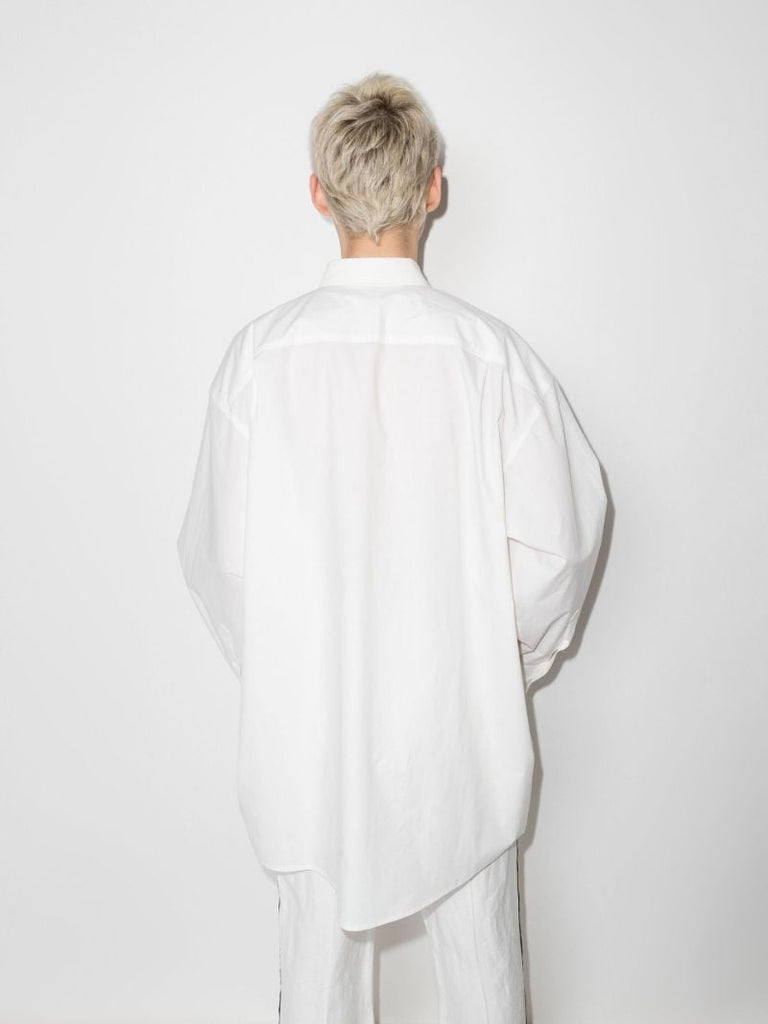 Dropped Shoulder Embroidered Cotton Shirt