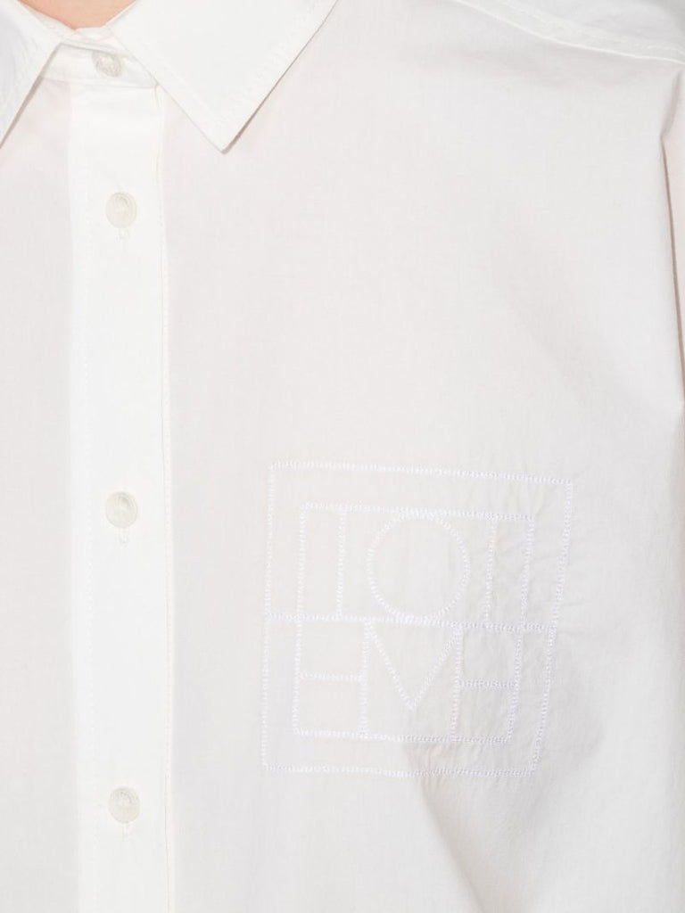 Dropped Shoulder Embroidered Cotton Shirt