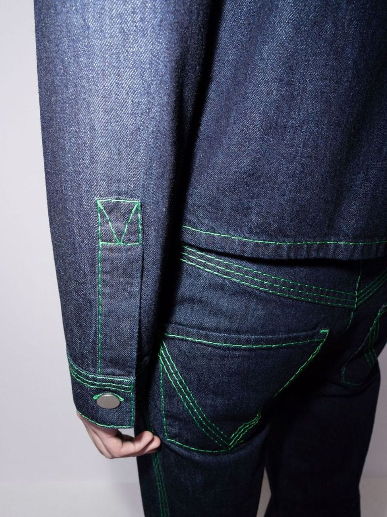 Contrast Stitch Denim Jacket