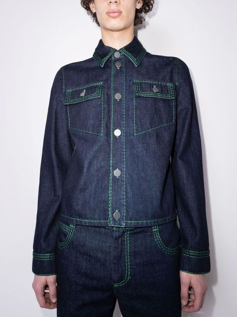 Contrast Stitch Denim Jacket