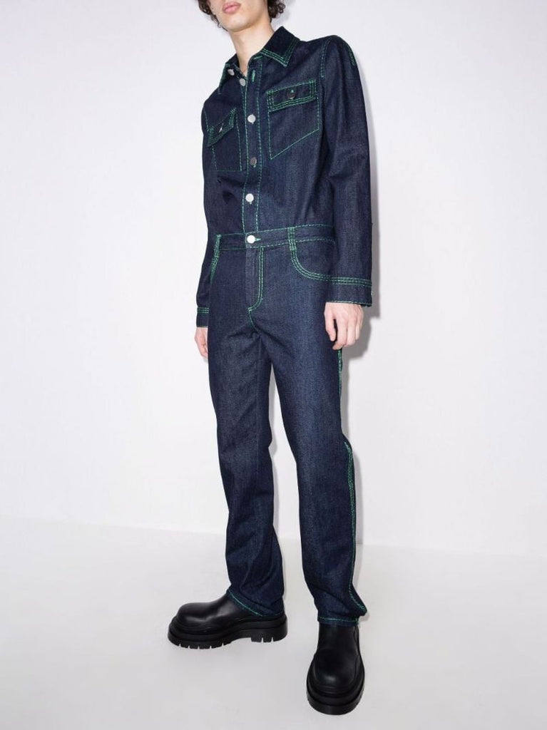 Contrast Stitch Denim Jacket