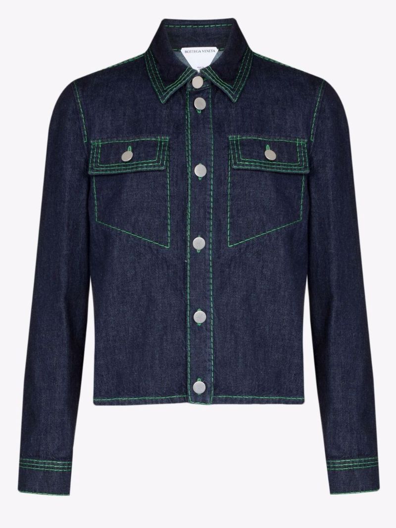 Contrast Stitch Denim Jacket