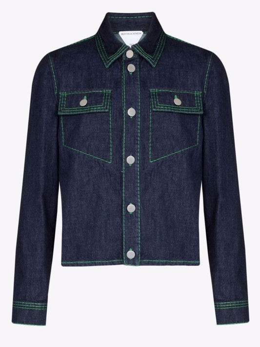 Contrast Stitch Denim Jacket