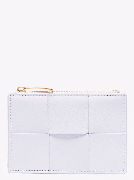 White Leather Card Holder