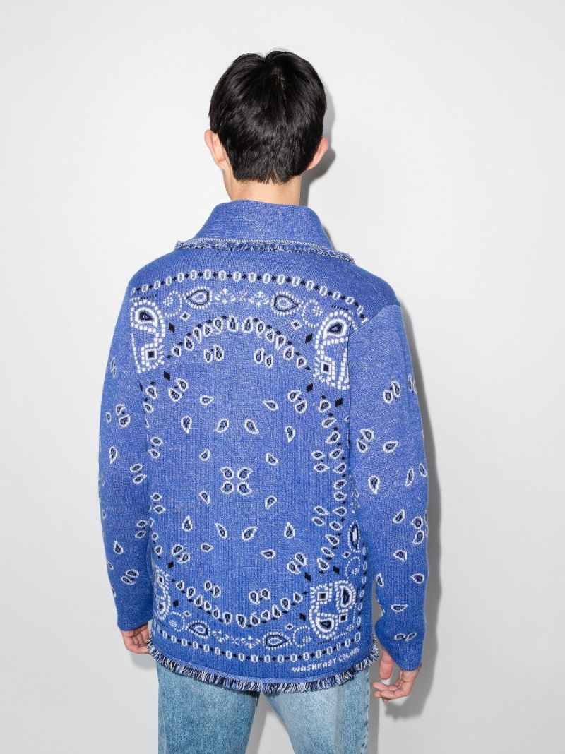 Bandana Icon Cashmere Jacquard Cardigan