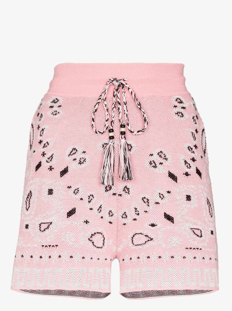 Bandana Print Cotton Shorts