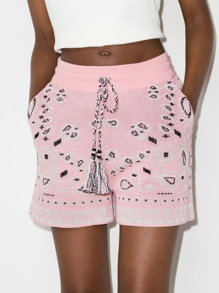 Bandana Print Cotton Shorts
