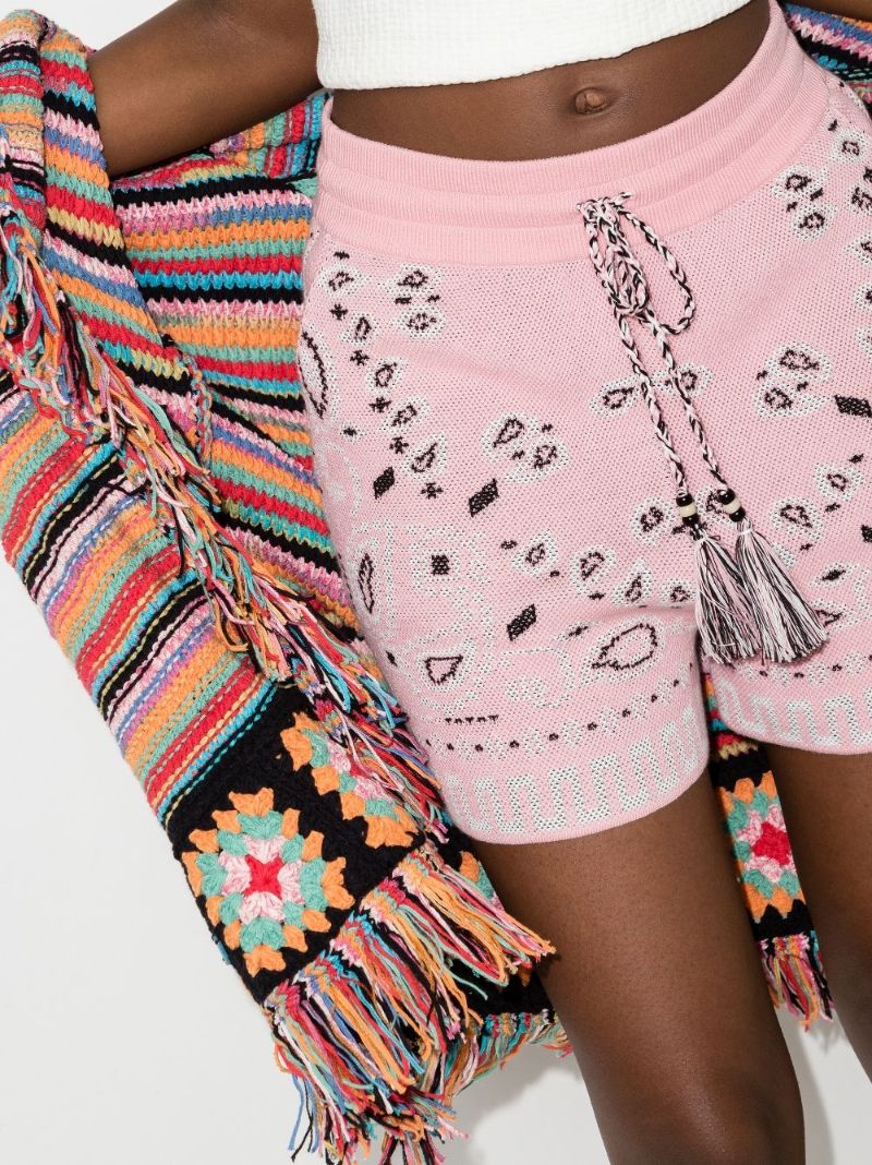 Bandana Print Cotton Shorts
