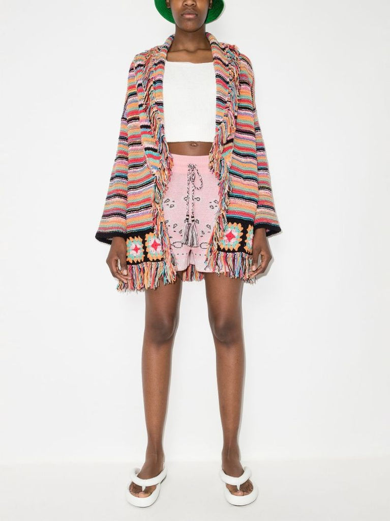 Bandana Print Cotton Shorts