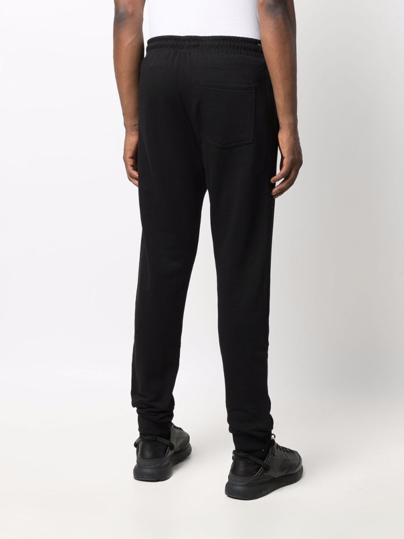 Black Logo Embroidered Track Pants