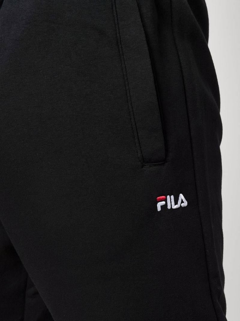 Black Logo Embroidered Track Pants