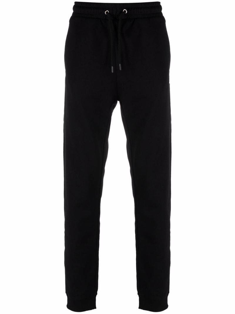 Black Logo Embroidered Track Pants