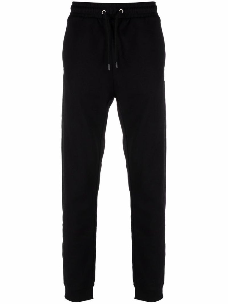 Black Logo Embroidered Track Pants