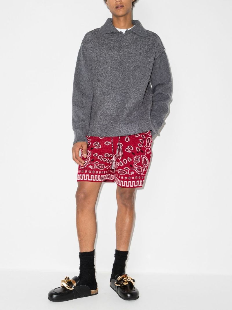 Bandana Cotton Bermuda Shorts