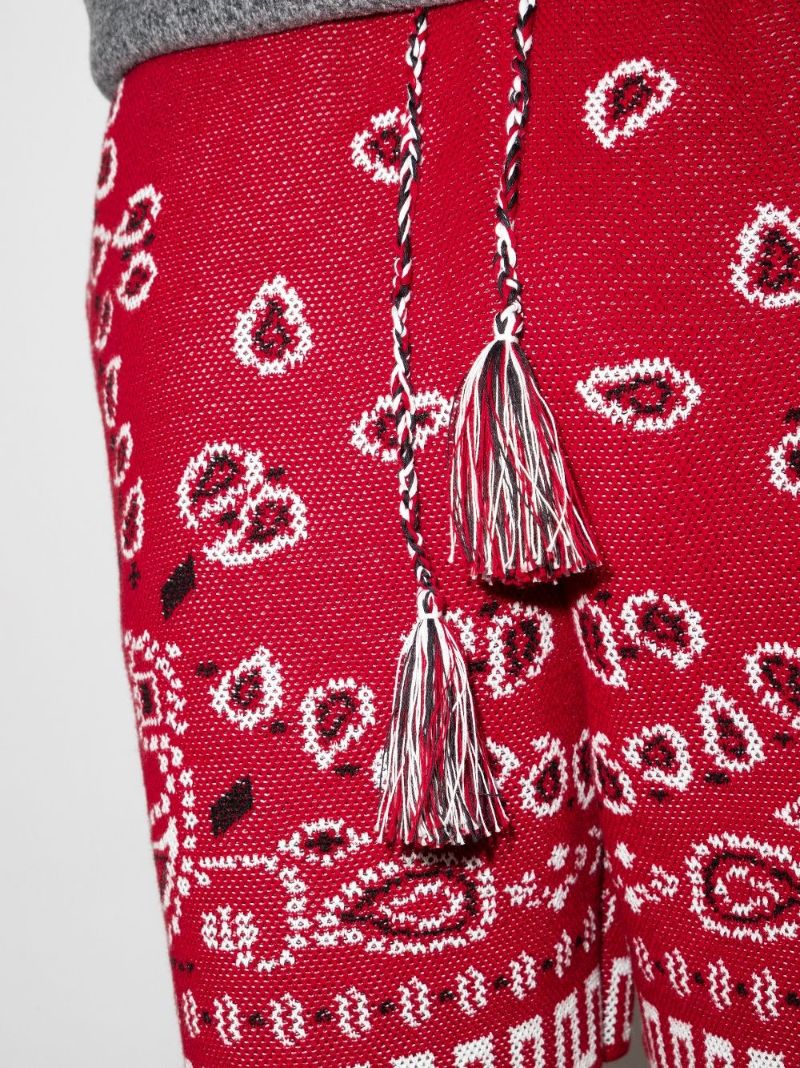 Bandana Cotton Bermuda Shorts