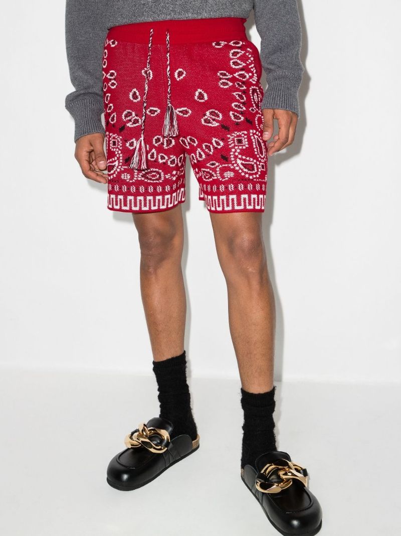 Bandana Cotton Bermuda Shorts