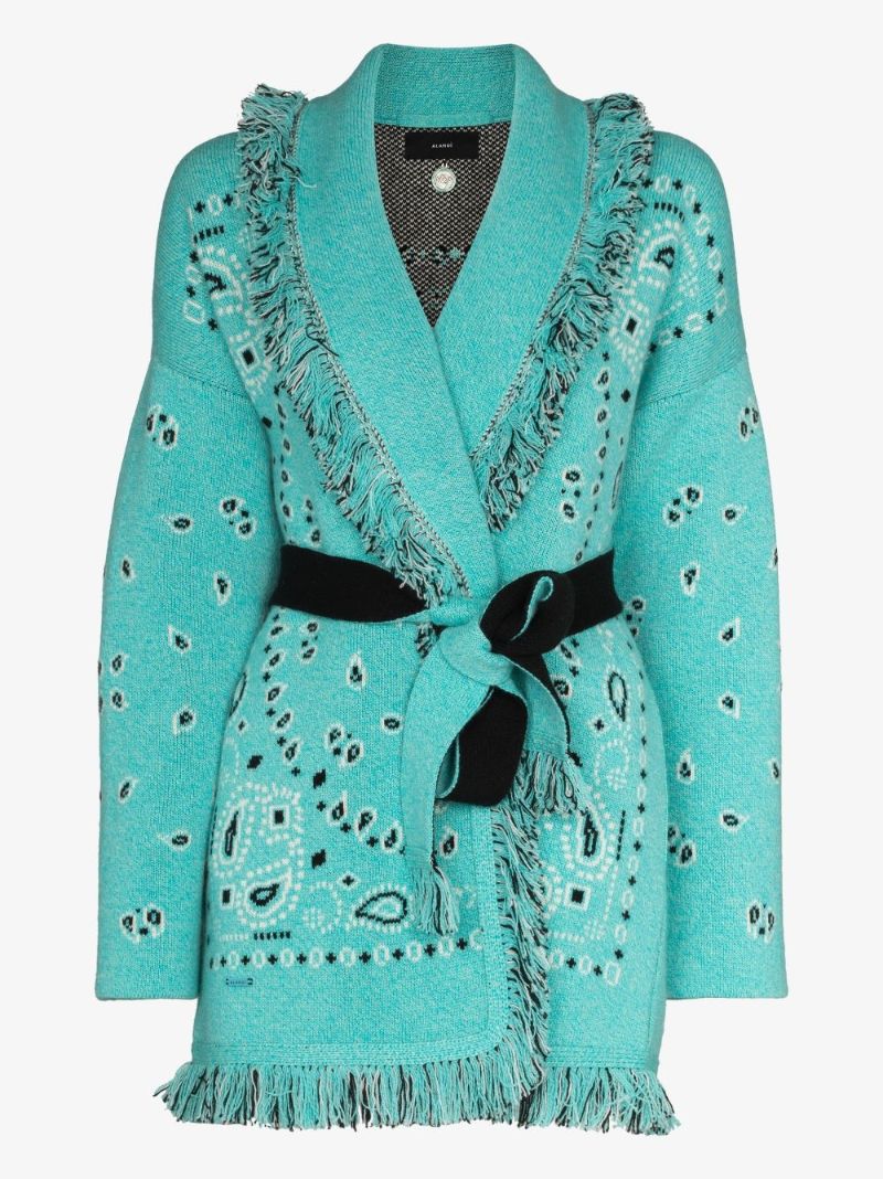 Bandana Icon Jacquard Cashmere Cardigan