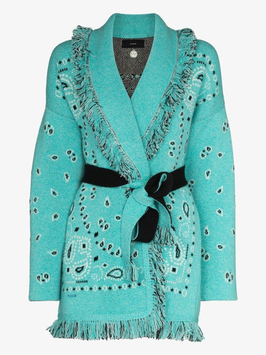 Bandana Icon Jacquard Cashmere Cardigan