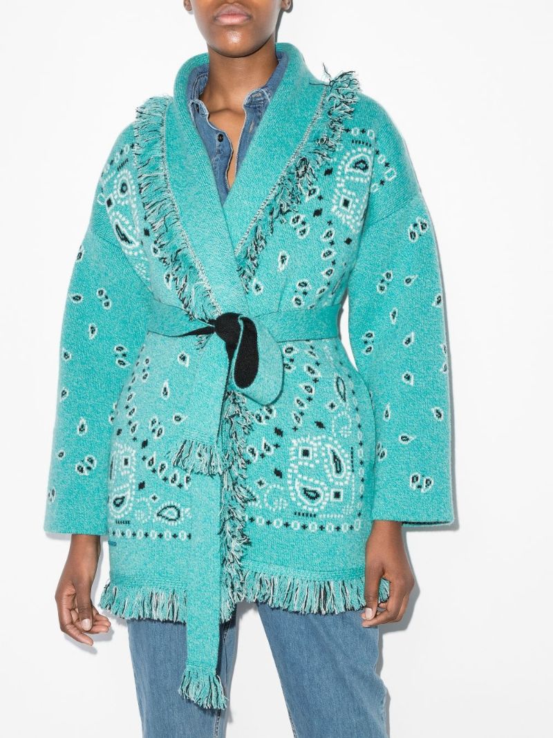 Bandana Icon Jacquard Cashmere Cardigan