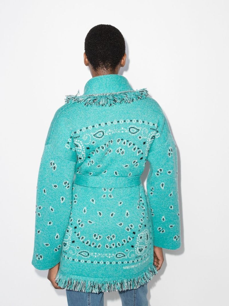 Bandana Icon Jacquard Cashmere Cardigan