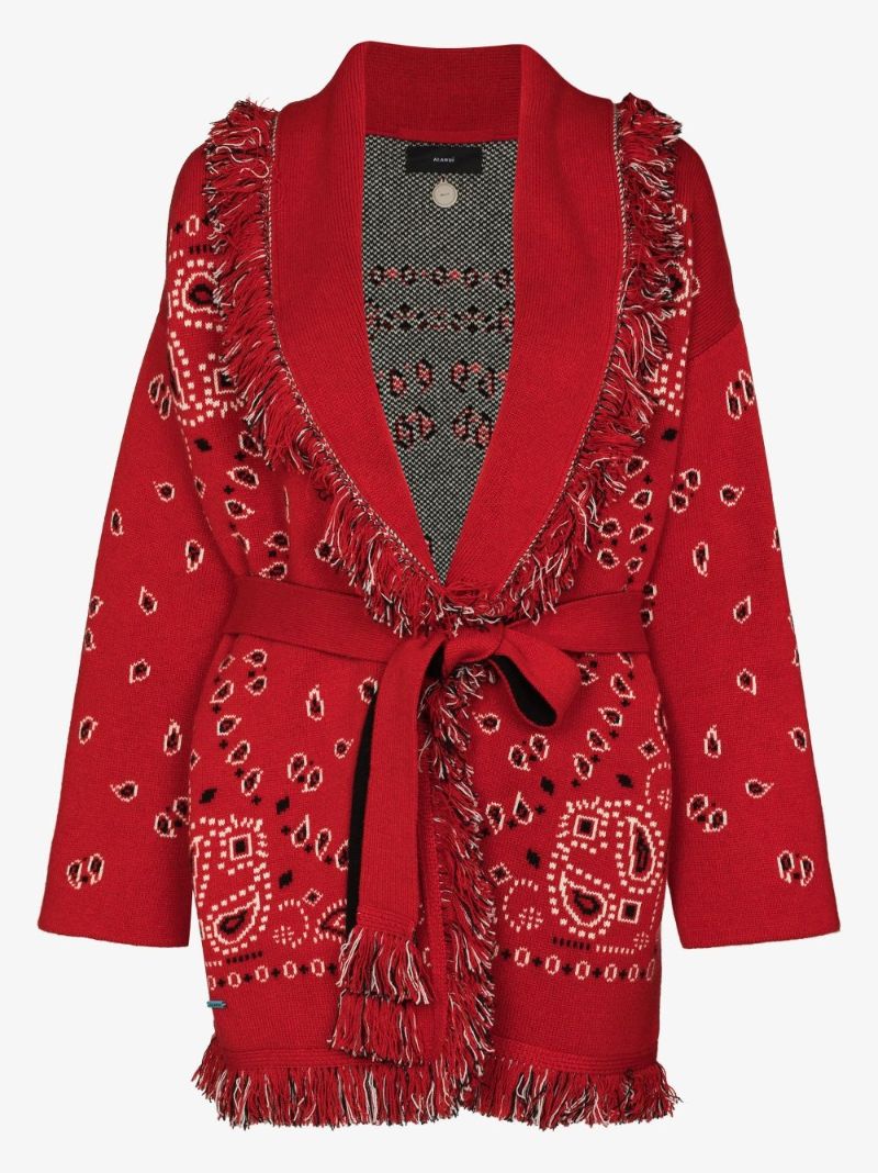 Bandana Icon Jacquard Cashmere Cardigan