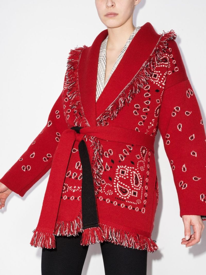 Bandana Icon Jacquard Cashmere Cardigan