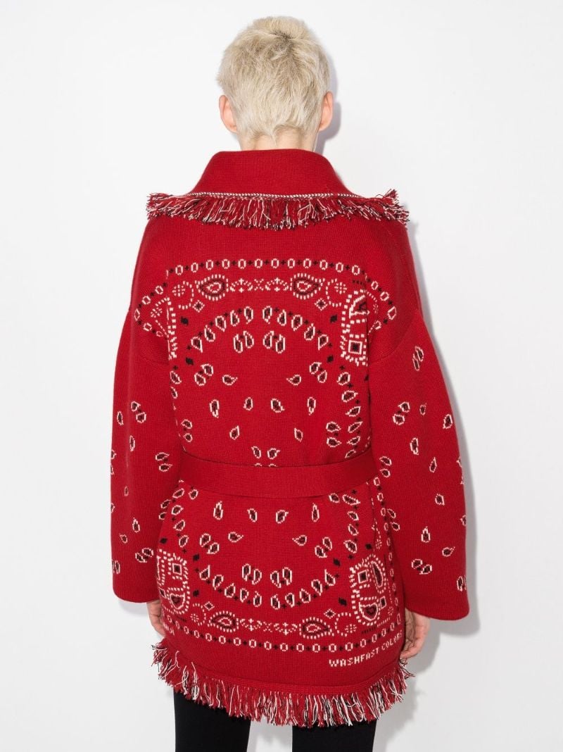 Bandana Icon Jacquard Cashmere Cardigan