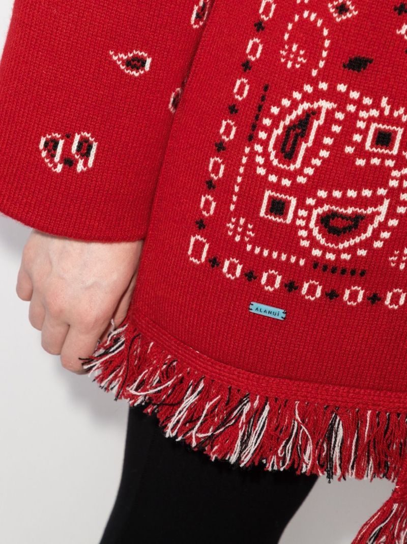 Bandana Icon Jacquard Cashmere Cardigan