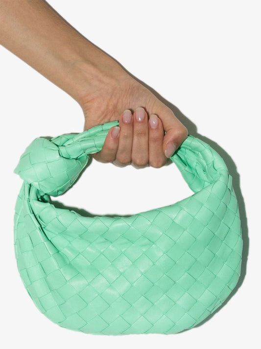 Green the Mini Jodie Leather Clutch Bag