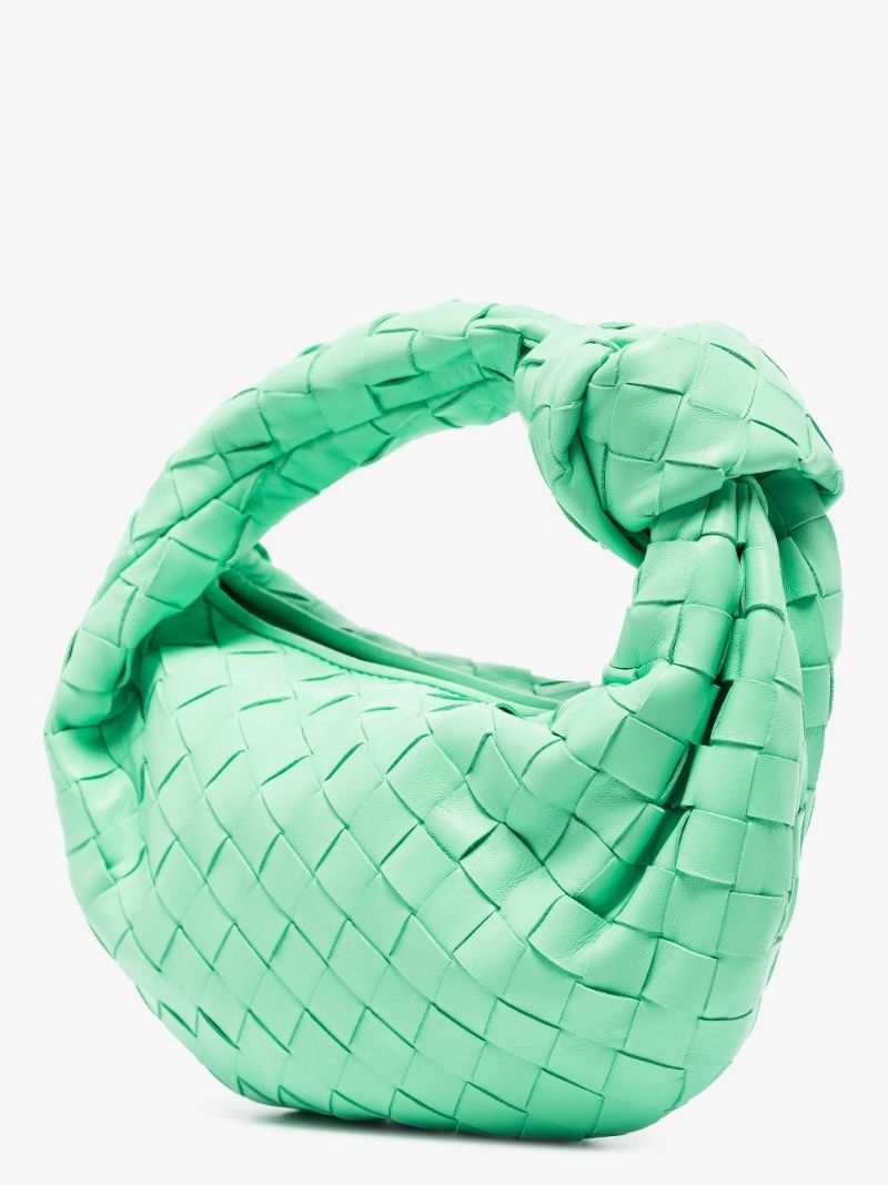 Green the Mini Jodie Leather Clutch Bag