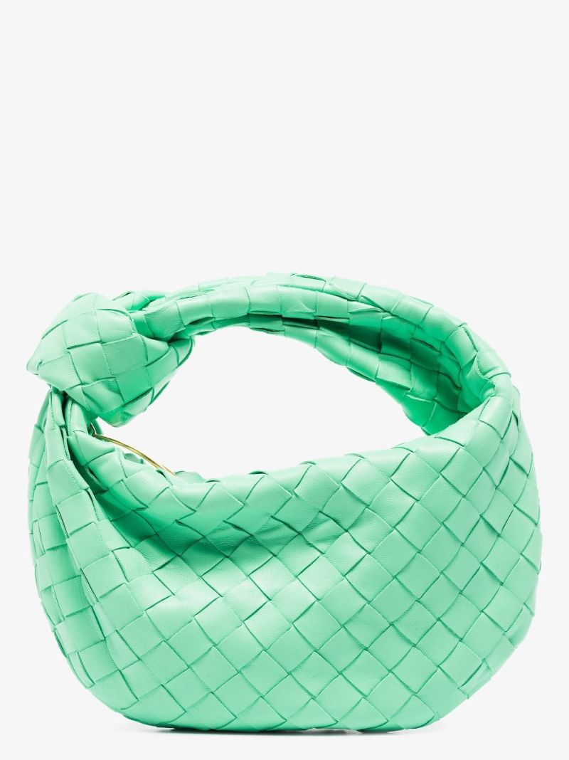 Green the Mini Jodie Leather Clutch Bag