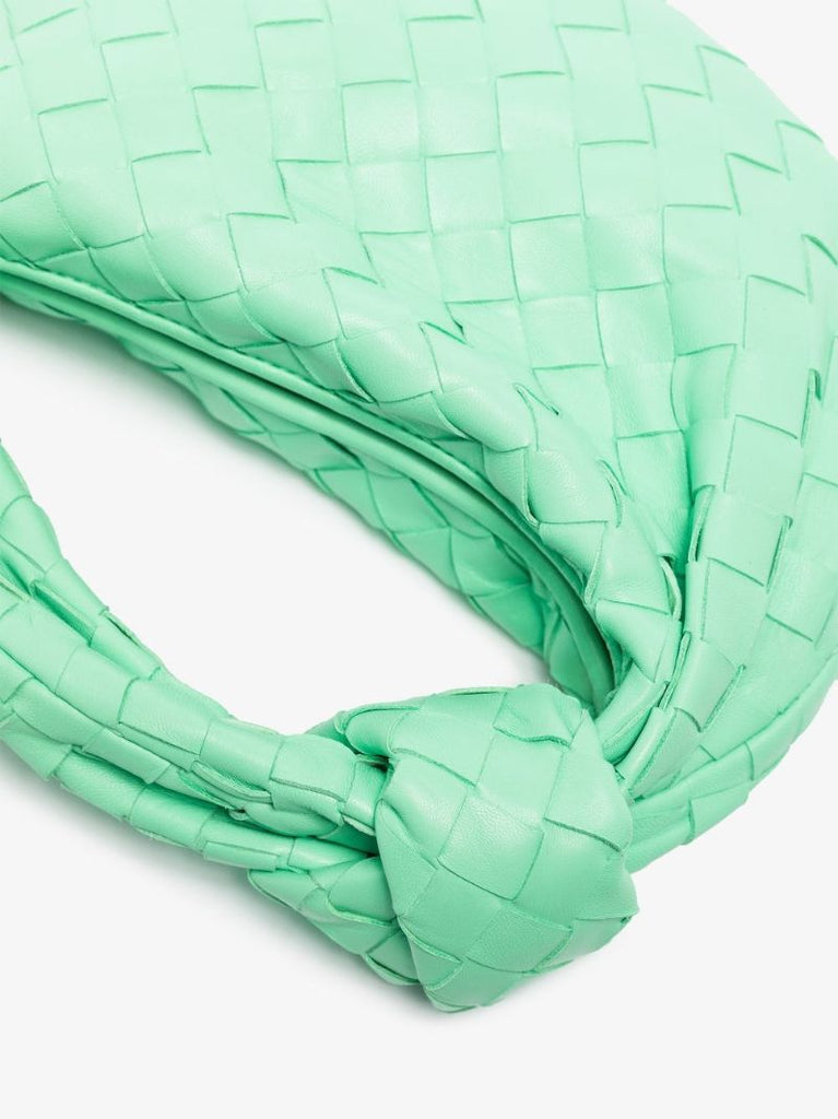 Green the Mini Jodie Leather Clutch Bag