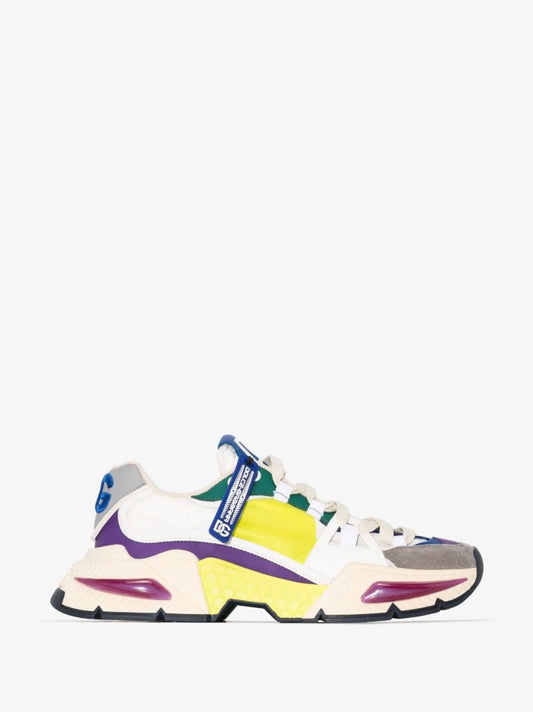White Air Master Low Top Leather Sneakers