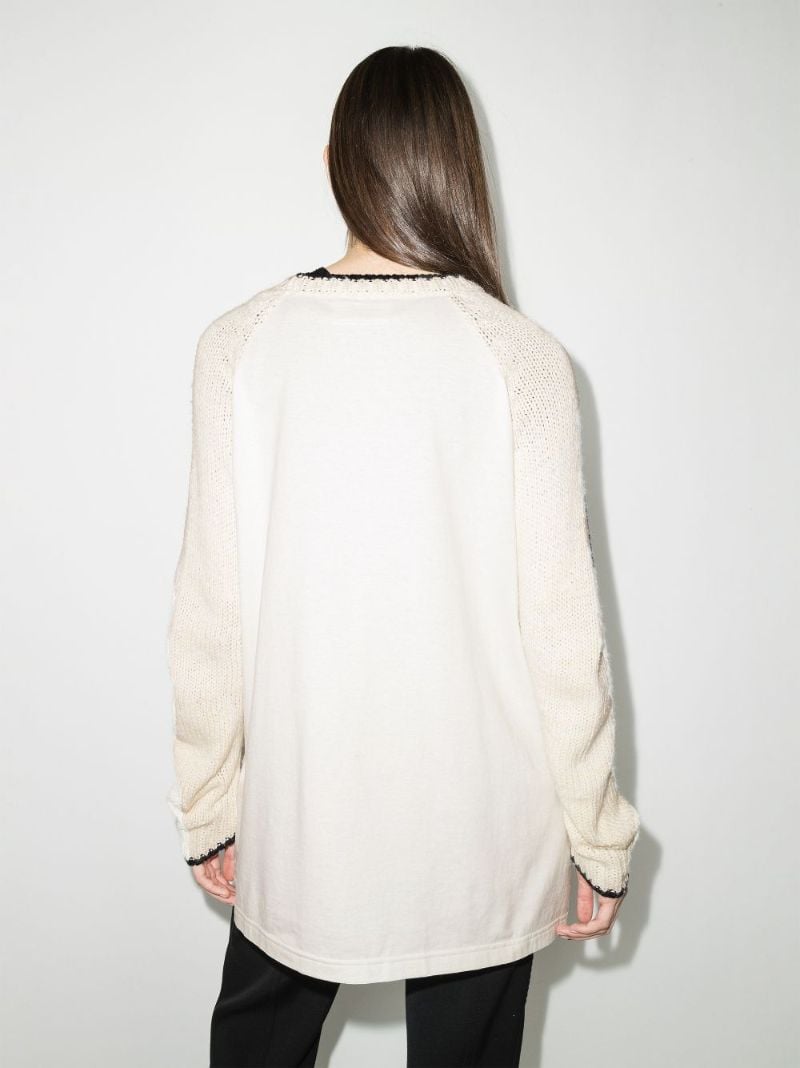 Scoop Neck Logo Sweater