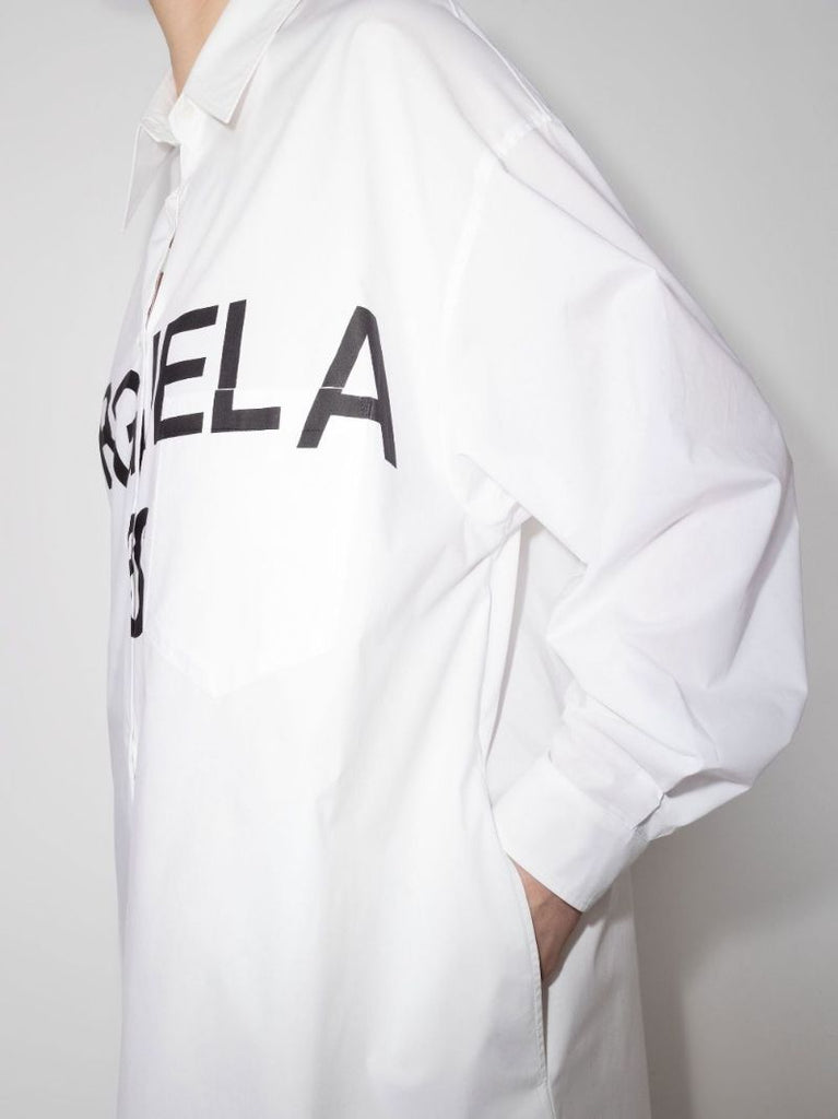 Logo Cotton Shirt Dress
