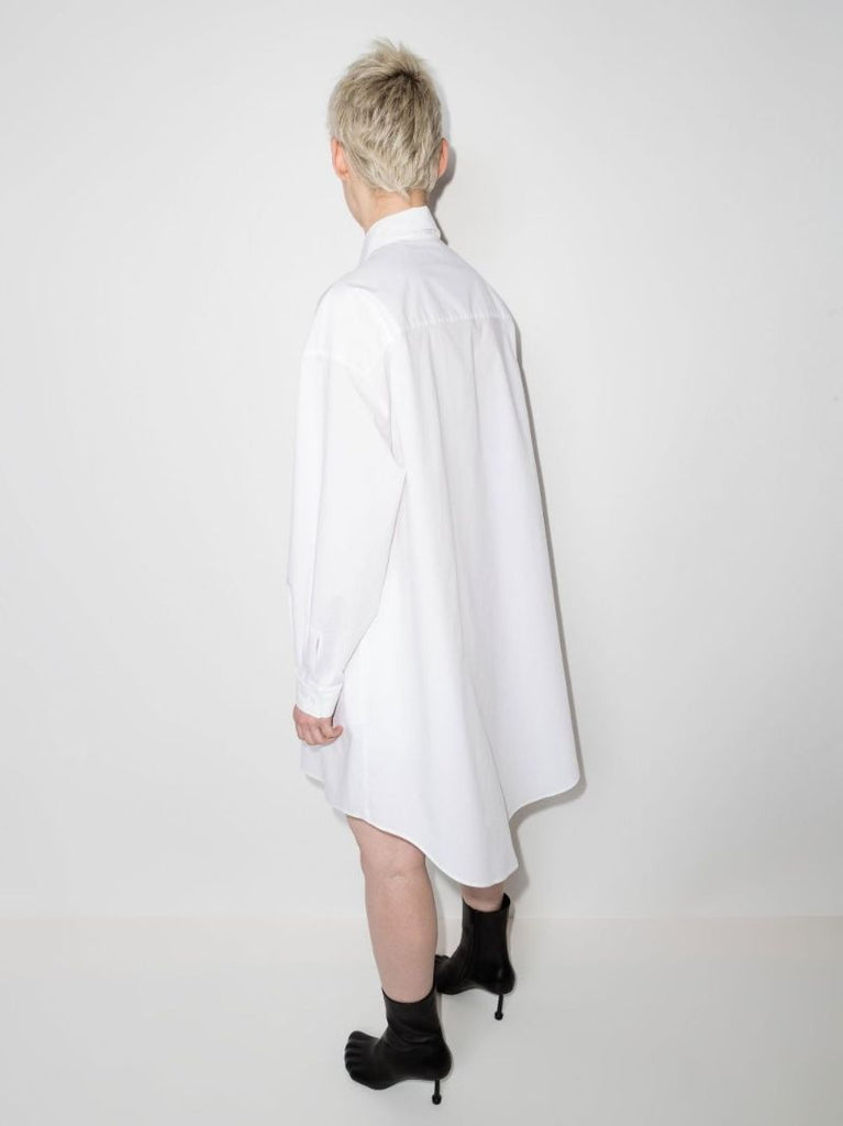Logo Cotton Shirt Dress