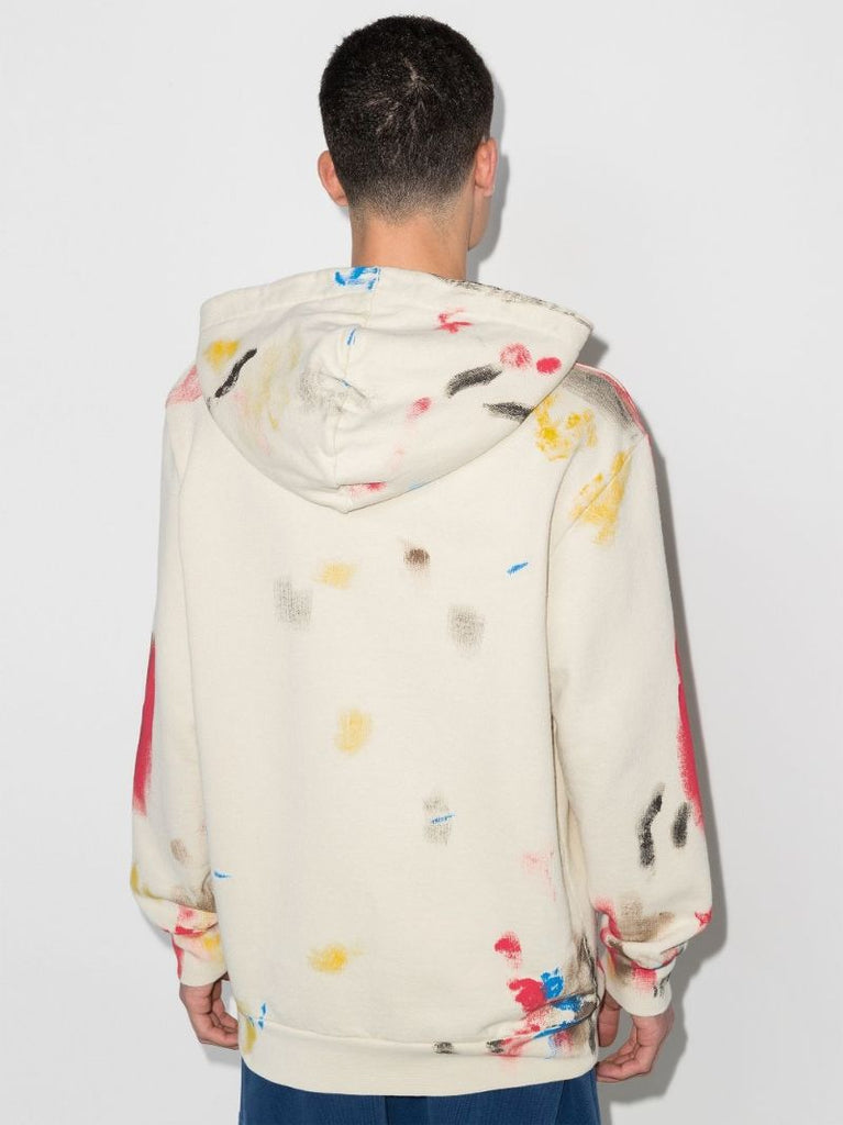 Painted College Logo Cotton Hoodie