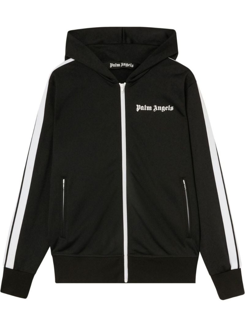 Black Logo Zip Hoodie