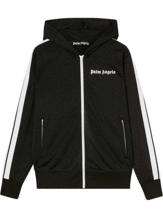 Black Logo Zip Hoodie